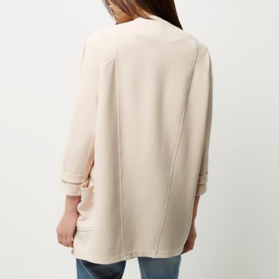 Cream woven fallaway jacket